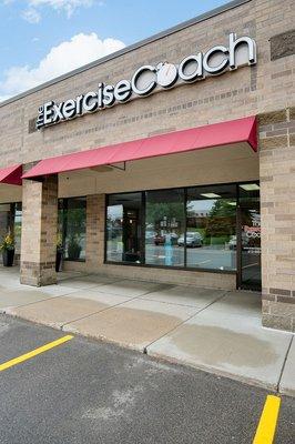 Angular storefront view of The Exercise Coach Eden Prairie