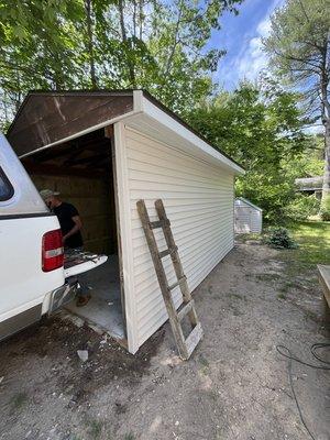 Shed siding