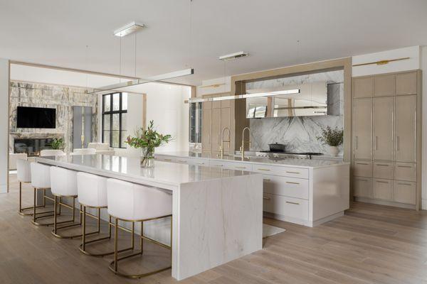 Marble and Quartzite Kitchen