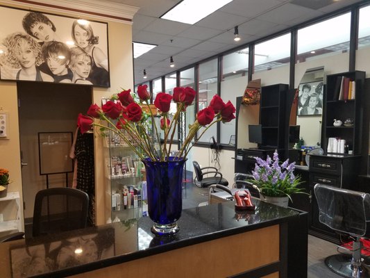 salon front desk