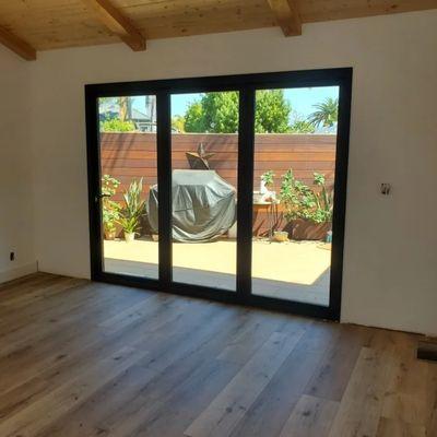 La cantina door installed when it used to be a tiny door.