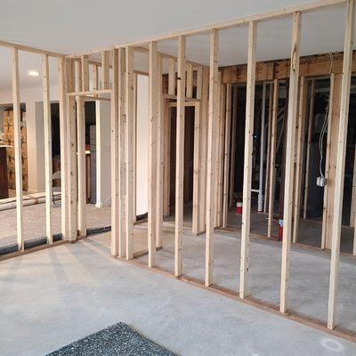 New basement framing...