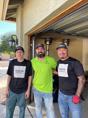 Lupe came out to a flood cleaning. He was able to haul away all molded items and water damaged items.