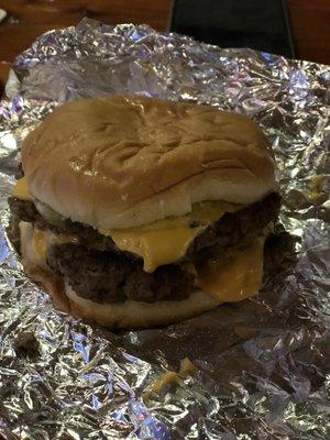 Double cheese burger