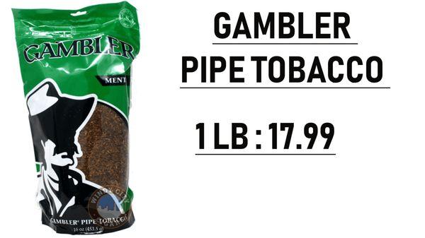 1LB Gambler Pipe Tobacco only $17.99