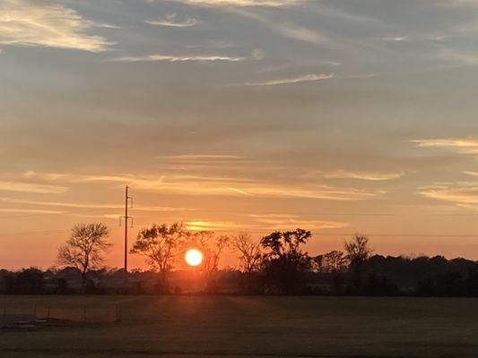 View out our RV door, no filter