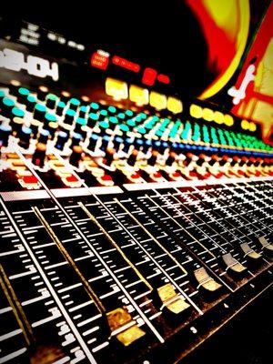 Mixing board for live performance situations