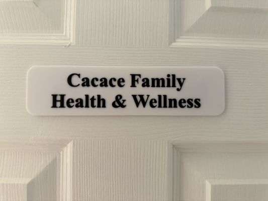 In person or Telehealth appointments available.    Follow us on facebook: Cacace Family Health and Wellness, LLC