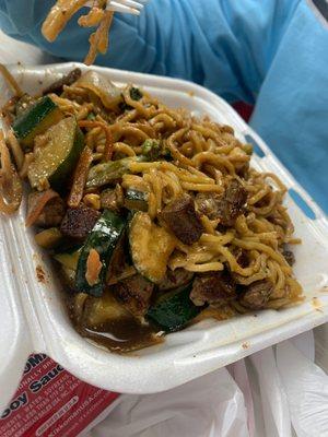 Steak Hibachi and noodles