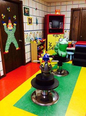 We are a family friendly salon, with a room dedicated to kids cuts.