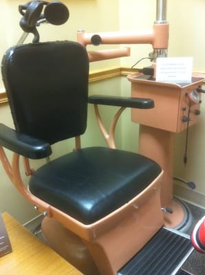 Vintage Eye examination chair.