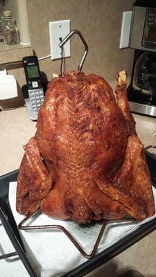 My first deep fried turkey.