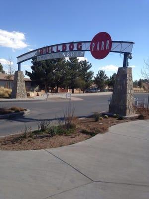 Entrance to the park