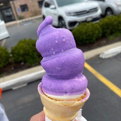 Lilac dipped cone