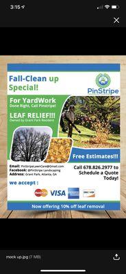 The leaves have fallen!!! Let us revive your outdoor area!!! 678.826.2977