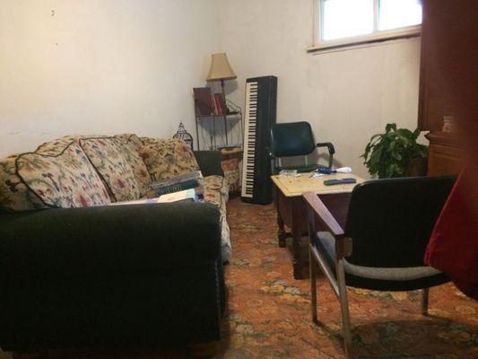 Living room before demolition