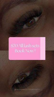 All Lash Sets $70 !!