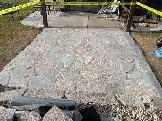 Nice flagstone patio