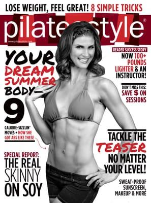 Studio be Fitness Owner and Instructor Rebecca Beckler is a Pilates and Fitness Expert and cover model of Pilates Style Magazine