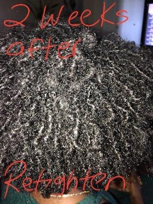 Sisterlocks 2 weeks after my retightening.  She says this is how they are supposed to look.