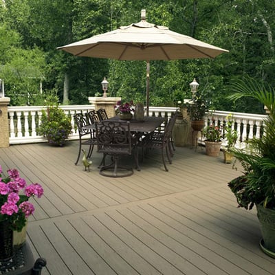 We offer vinyl and wood decks