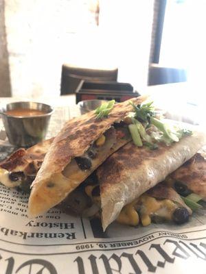 My absolute favorite quesadilla is the veggie one from 311! Must have when you stop in also the beer battered onion rings