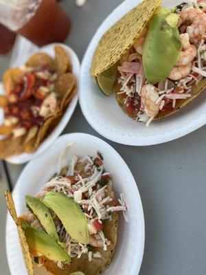 Jaiva and camaron (shrimp and crab) ceviche