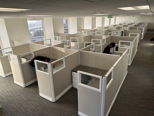 5x5 cubicles 53 inches