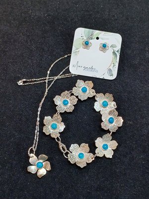 Silver Garden Jasmine flower jewelry