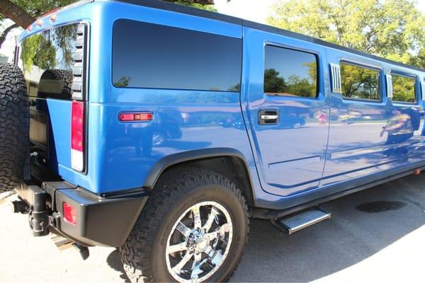 The hummer was as clean as new.