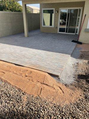 Paver patio