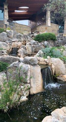 Waterfalls at the visitor center