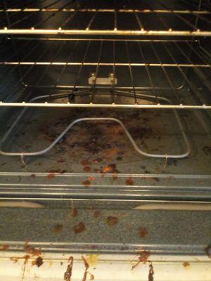 Oven cleaning - Before