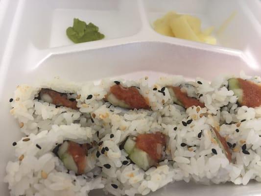 Spicy tuna roll special