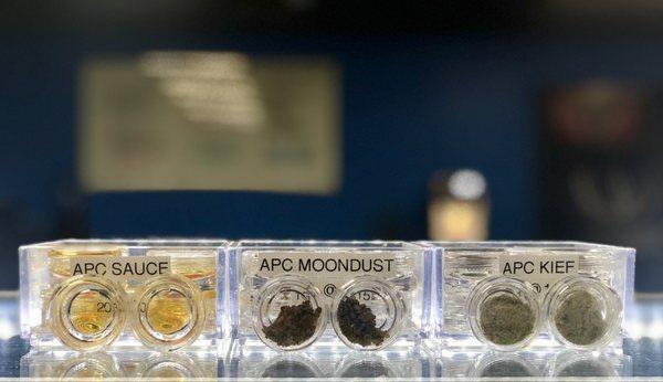 Stop by and check out our APC Sauce, APC Kief and APC Moondust !