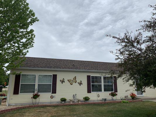 Front of house new roof