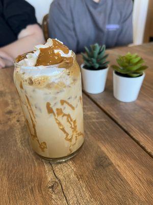 Dulce de leche Iced coffee