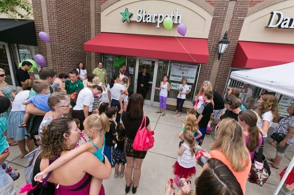 Our Grand Opening, with Cary Mayor Harold Weinbrecht