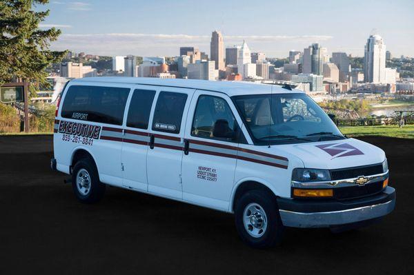 Airport Shuttle & Standard Van | 7-14 People. Shared Shuttle for CVG. Private Shuttle available.