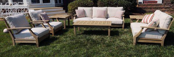 Outdoor setting Ocean view teak