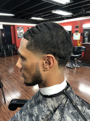 Skin Taper Fade with a Tapered Beard