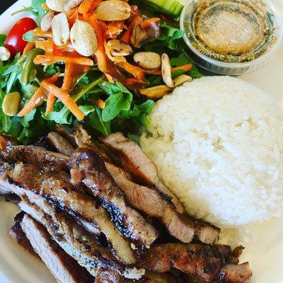 #1 Lunch on lunch menu 
  Tasty Thai Grilled Pork