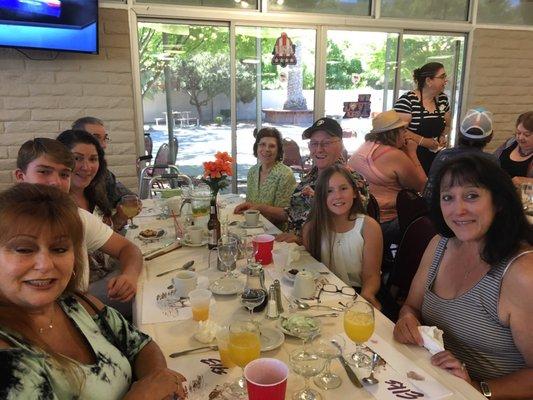 Fathers Day brunch at the Elks. Delicious food and wonderful company!!