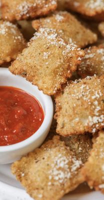 Fried cheese ravioli in Natale's