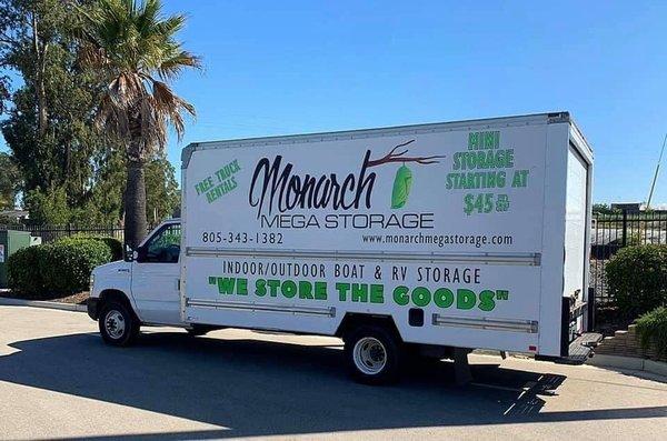 Free truck rental for moving your goods in