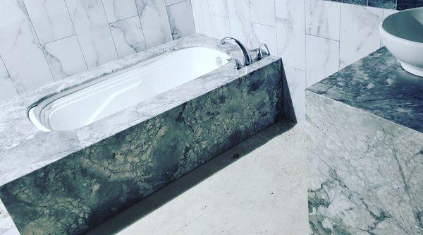 Marble sink and bath