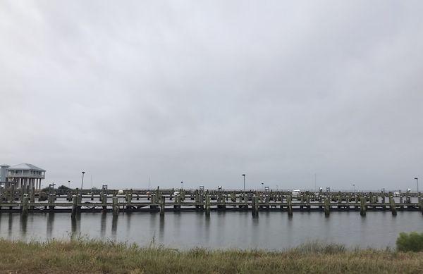 The boats have all fled in advance of Hurricane Nate