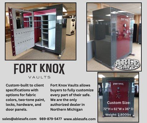 Customer ordered custom Fort Knox Vault. We can help you order then deliver you safe in Michigan