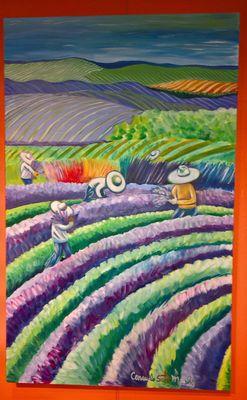 Lavender Fields by Consuelo Soto Murphy. A gem of a purchase--can't wait to hang at home!