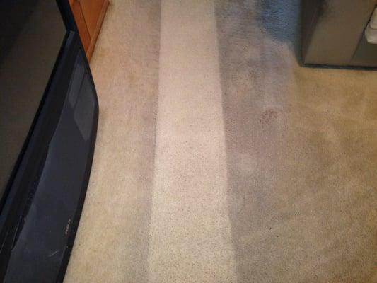 Wow that's carpet cleaning at it finest